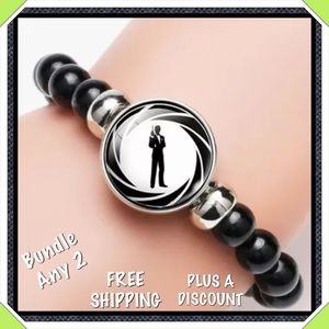 🆕✅ JAMES BOND NOOSA STYLE SNAP STRETCH BRACELET